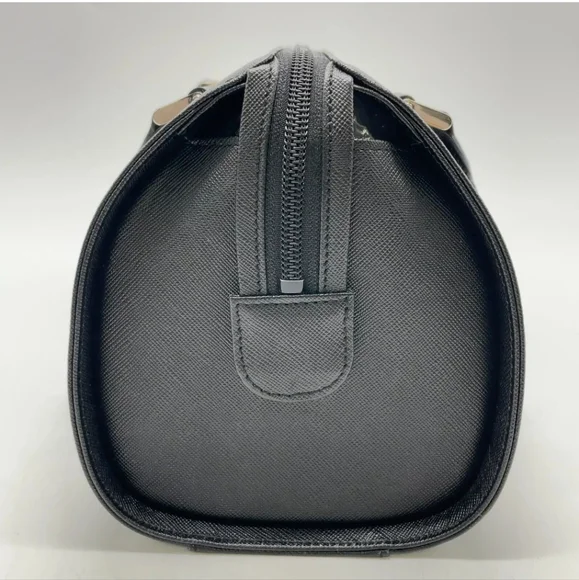 Auth Burberry Leather Black Nova Check Pattern Tubular Bag - Picture 11 of 16